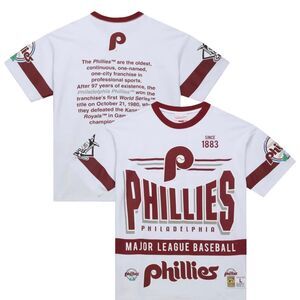 Mitchell & Ness Philadelphia Phillies Cooperstown Team Origins T-Shirt SZ 2XL